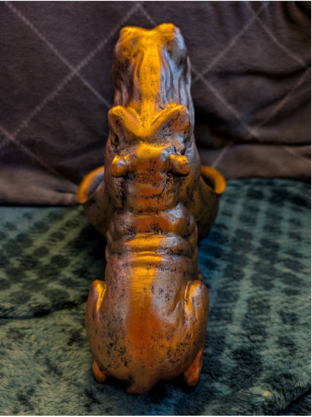 Golden House Hippopotamus Catchall Jewelry Tray Bowl for keys Ashtray Candy dish - Picture 7 of 7
